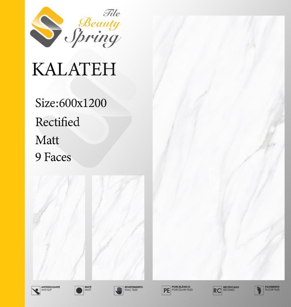 سرامیک بیوتی اسپرینگ مات 120x60 مدل Kalateh Matt