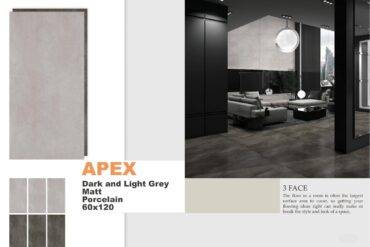 apex dark and light gray matt porcelain 60-120